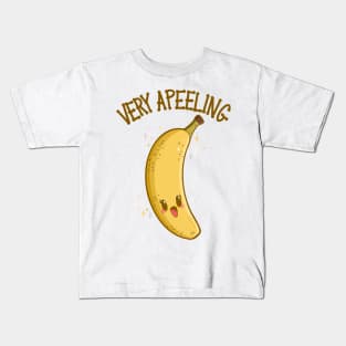 “Very Apeeling” Super Cute Grinning Banana Kids T-Shirt